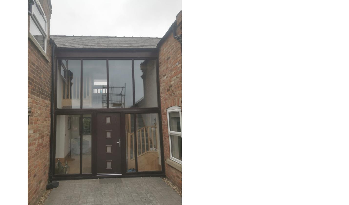 Front atrium before spray